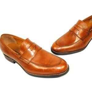 Johnston & Murphy Sheepskin Brown Leather Loafers